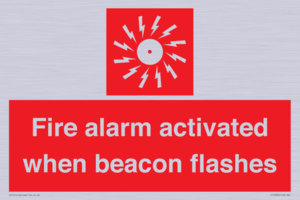Fire alarm activated when beacon flashes